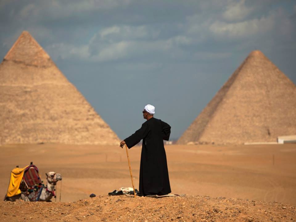 Pyramids and Saqqara from Sokhna