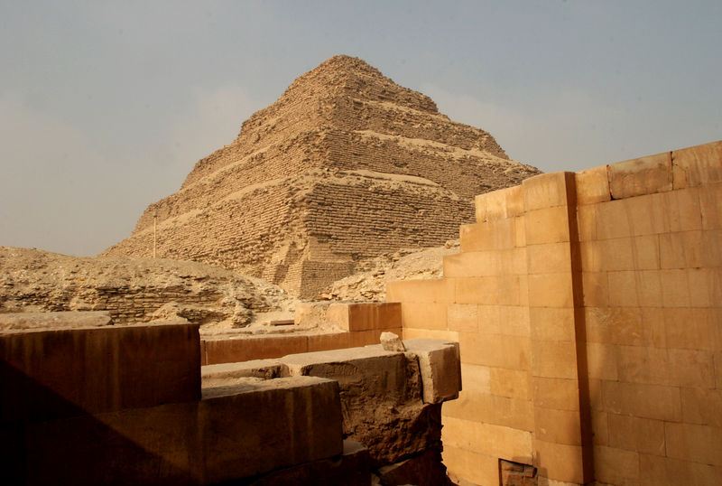 Pyramids and Saqqara from port said