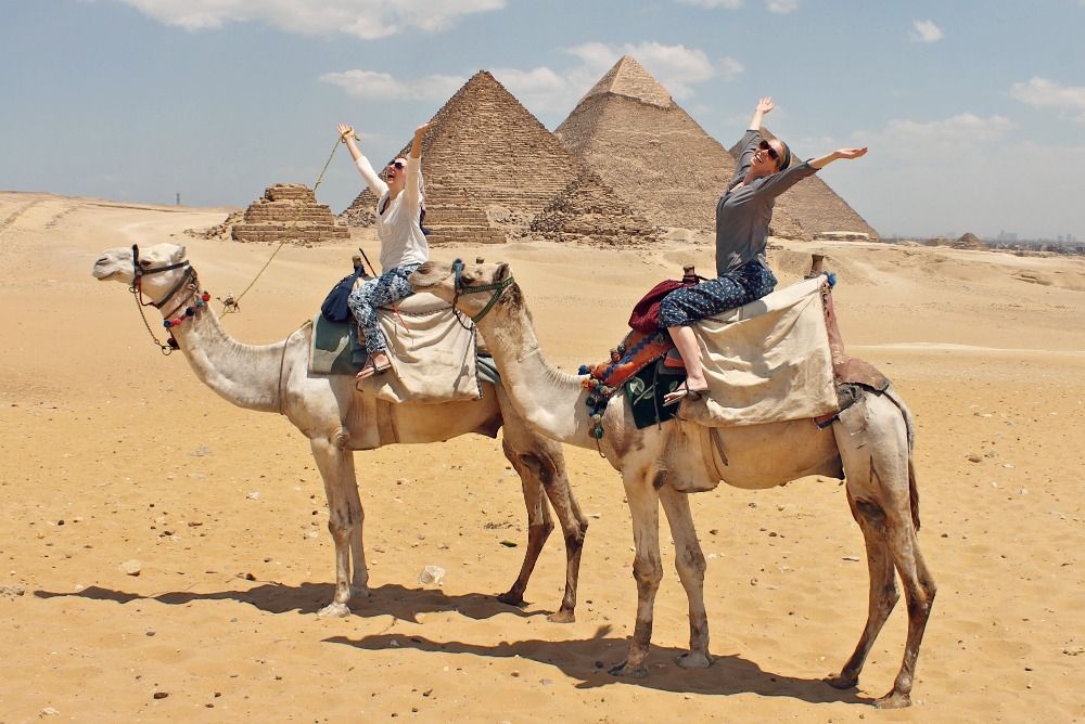 Pyramids and Saqqara from Sokhna